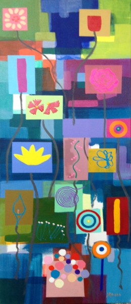 Click here to view Spring Joy Navy by Mary Ellen Mogee