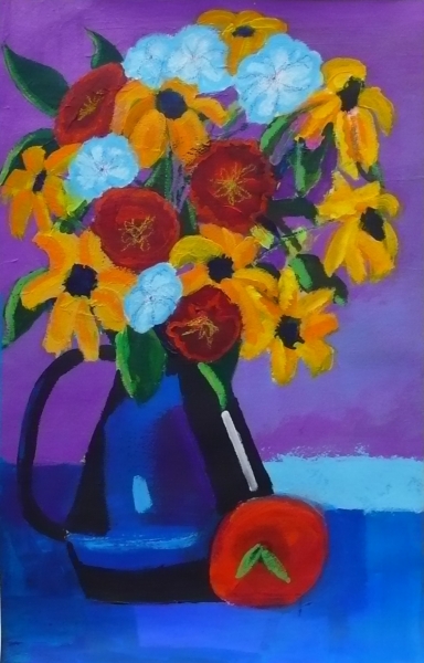 Click here to view Vase with Flowers by Mary Ellen Mogee