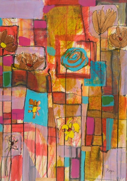 Click here to view Flowers and Grid by Mary Ellen Mogee